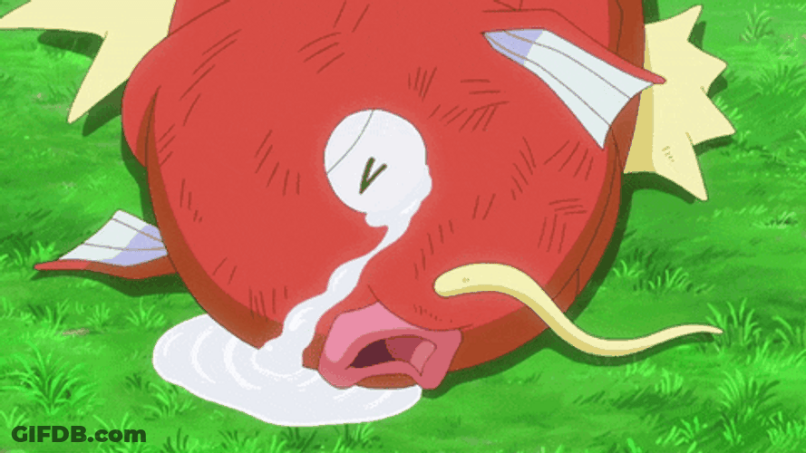 Pokemon Magikarp Crying On The Ground GIF