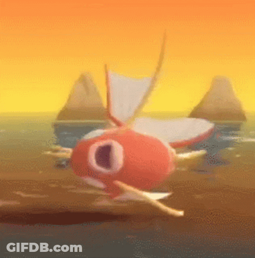 Pokemon Magikarp Flopping On The Beach GIF