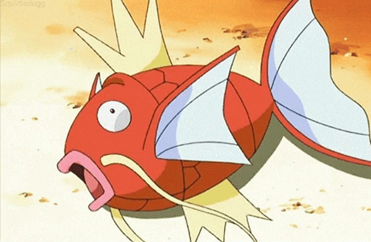 Pokemon Magikarp Flopping On The Ground GIF