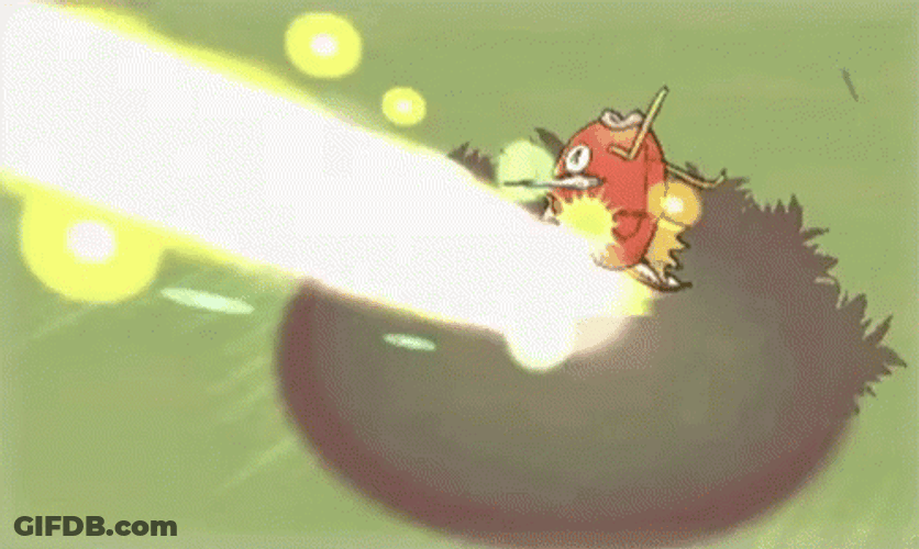Pokemon Magikarp Getting Attacked GIF