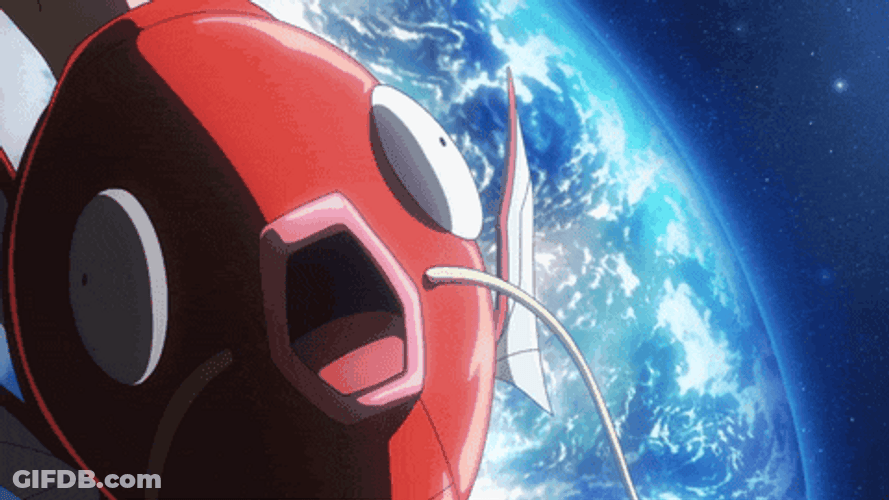 Pokemon Magikarp Spaceship Outside Earth GIF