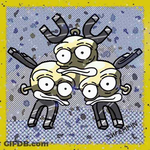 Pokemon Magnemite Card GIF