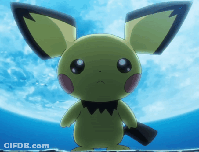 Pokemon Pichu Shedding A Tear GIF