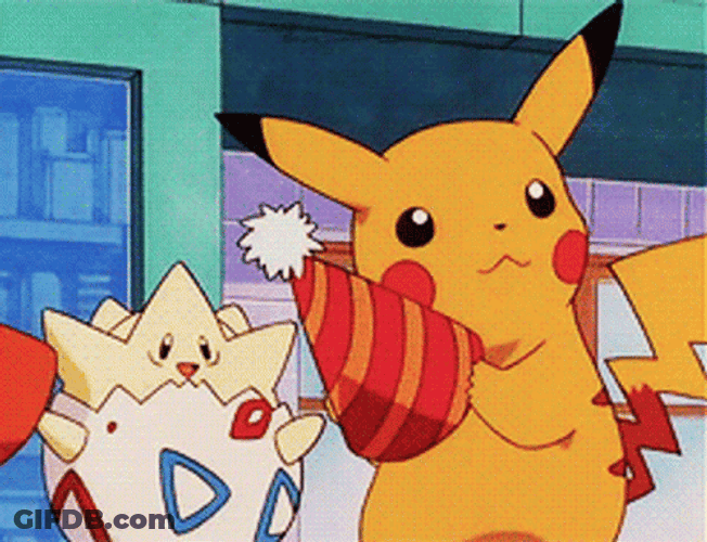 Pokémon Pikachu Birthday Party Hat GIF