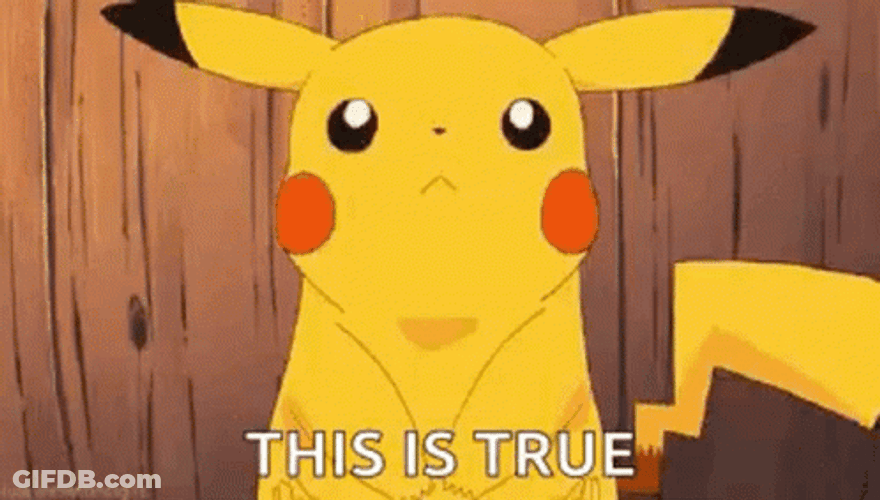 Pokémon Pikachu It's True Nodding GIF