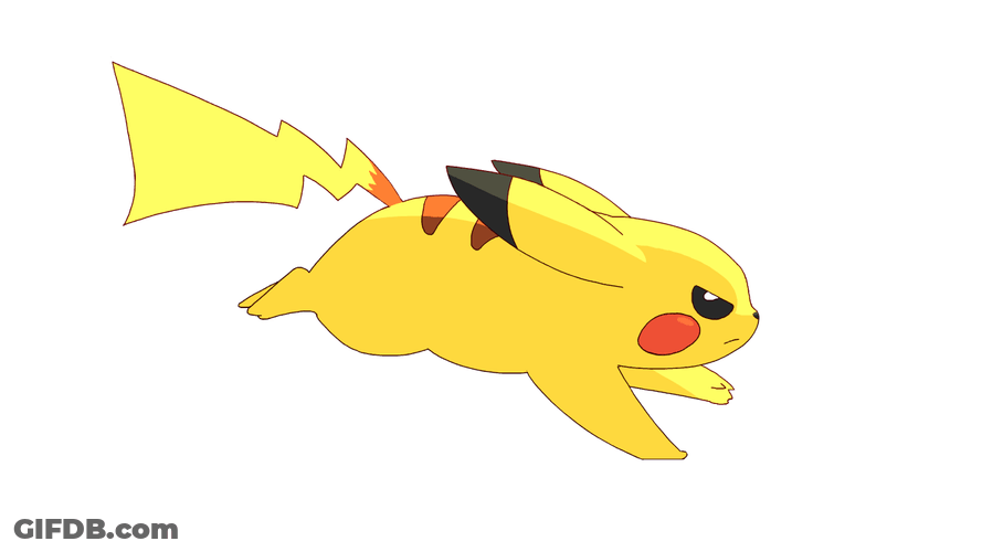 Pokemon Pikachu Running GIF