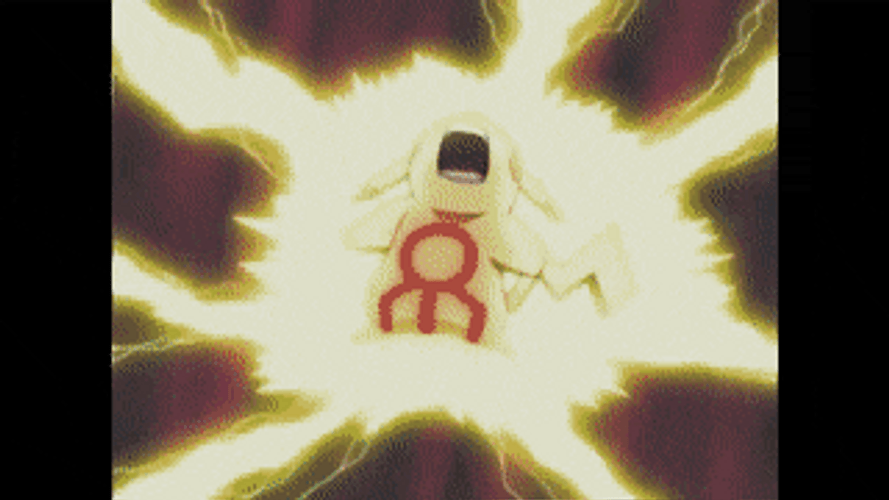Pokemon Pikachu Super Saiyan Mode GIF