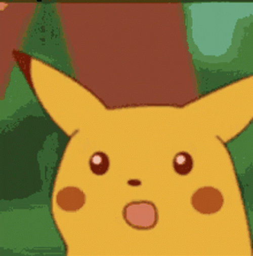 Pokemon Pikachu Surprise Face Meme GIF
