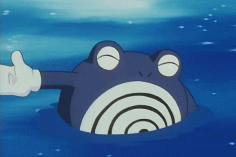 Pokemon Poliwrath Waving Hello GIF