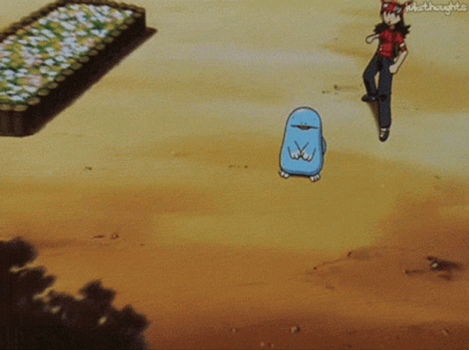 Pokemon Quagsire Zoom In Shot Meme GIF
