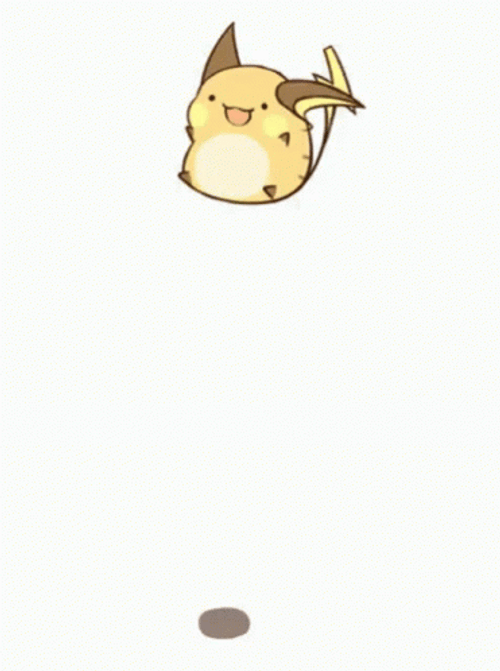 Pokemon Raichu Jumping High GIF