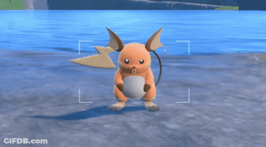 Pokemon Raichu Wagging Its Tail GIF