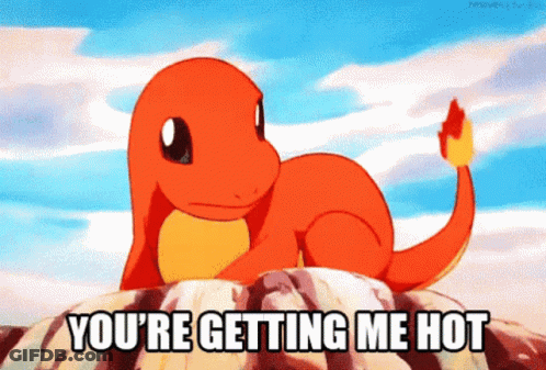 Pokemon Saying You're Getting Me Hot GIF