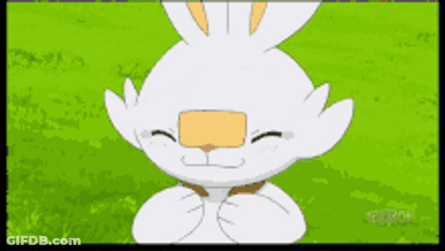 Pokemon Scorbunny Happy Rabbit GIF