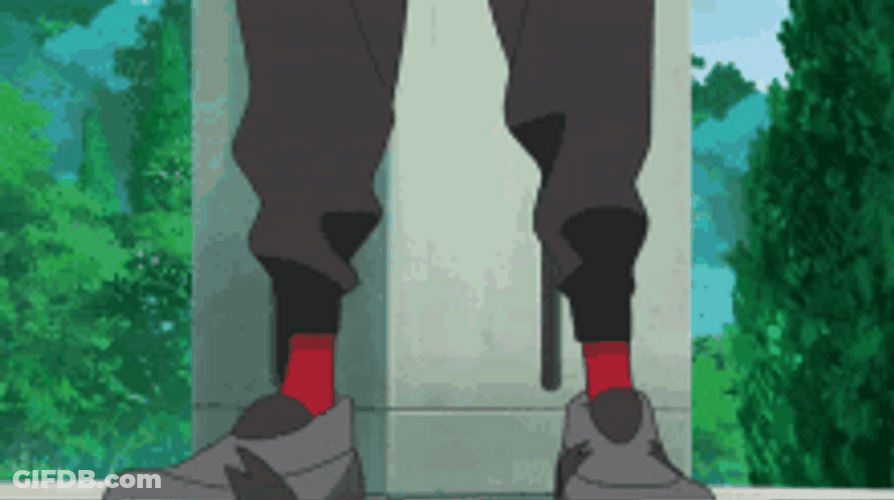 Pokemon Scorbunny Rabbit Hugs Leg GIF