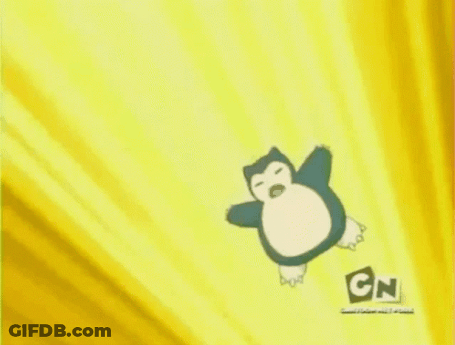Pokemon Snorlax Body Slam GIF