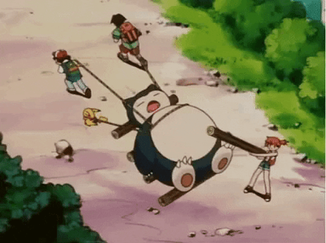Pokemon Snorlax Sleeping GIF