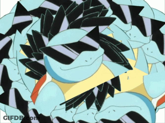 Pokemon Squirtle Squad Leader Photo Effect GIF