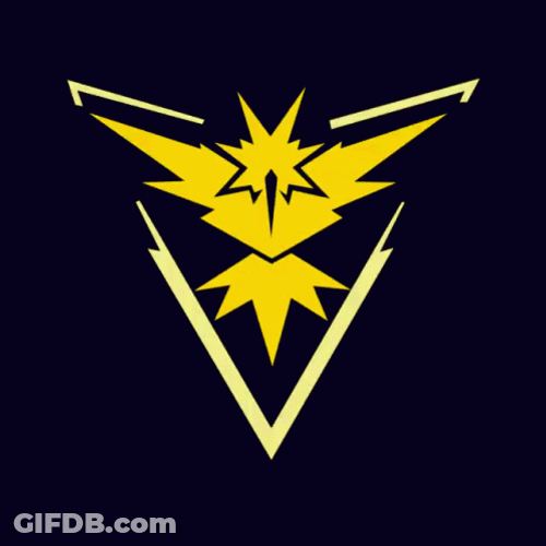 Pokemon Team Instinct Yellow Lightning GIF