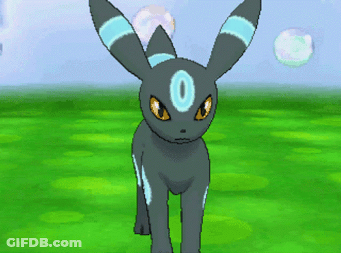 Pokemon Umbreon Bubbles GIF
