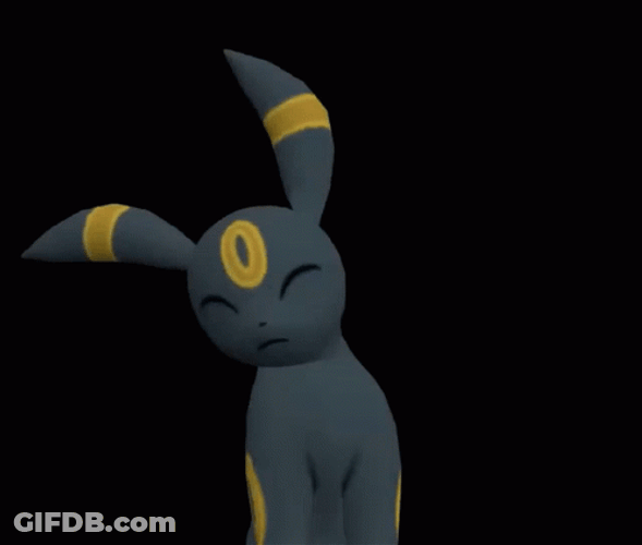 Pokemon Umbreon Cute Horn GIF