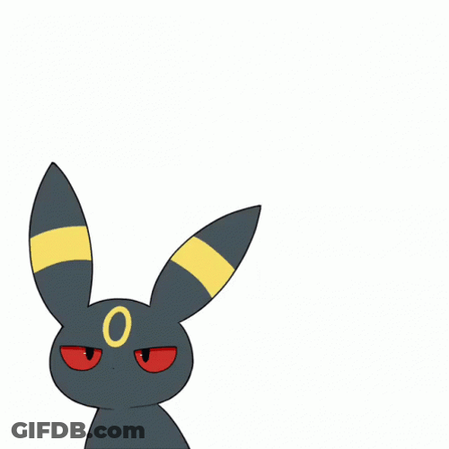 Pokemon Umbreon Eevee Jump GIF