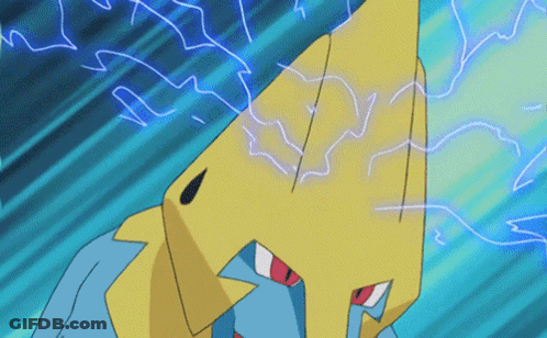 Pokemon With Lightning Coming Out Of Head GIF