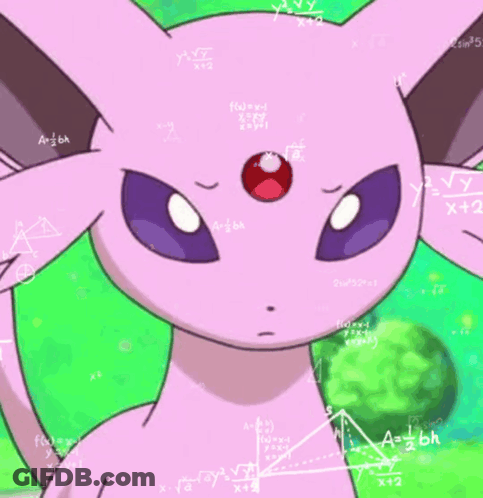 Pokemon With Mathematical Equations GIF