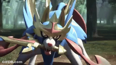 Pokemon With Sword In Mouth GIF