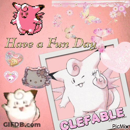 Pokemon With Words Have A Fun Day GIF