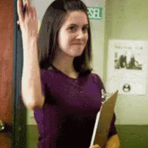 Poker Face Alison Brie Straight Face GIF