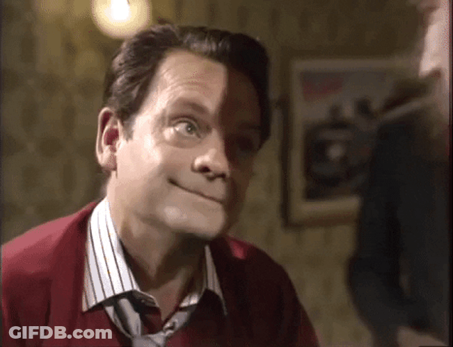 Poker Face BBC Sitcom Del Boy GIF