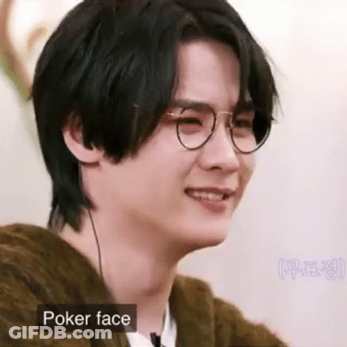 Poker Face Kun WayV NCT GIF