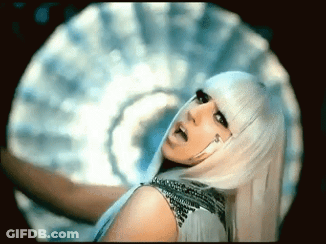 Poker Face Lady Gaga Dancing GIF