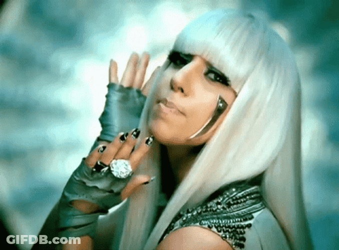 Poker Face Lady Gaga Music Video GIF