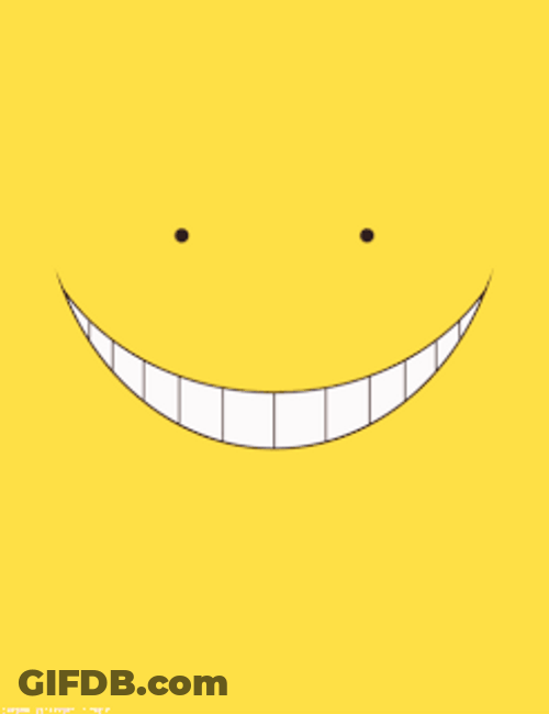 Poker Face Smile Color Animation GIF