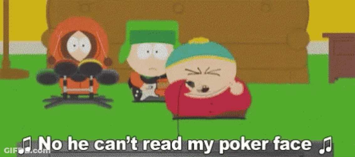 Poker Face Song South Park GIF