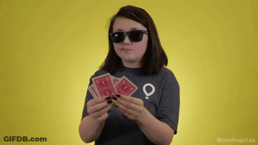 Poker Face Teen Shades GIF
