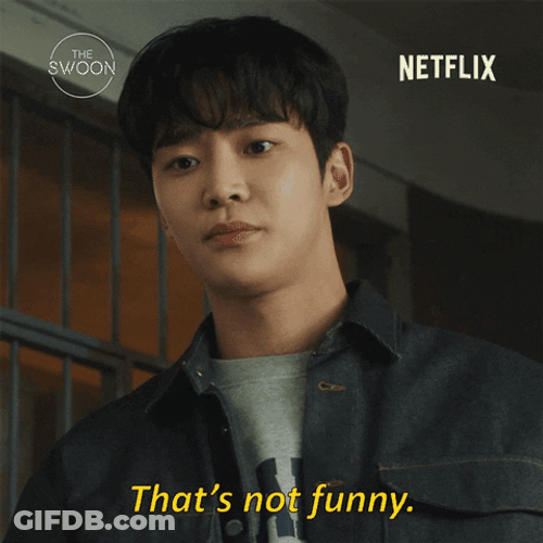 Poker Face That's Not Funny GIF