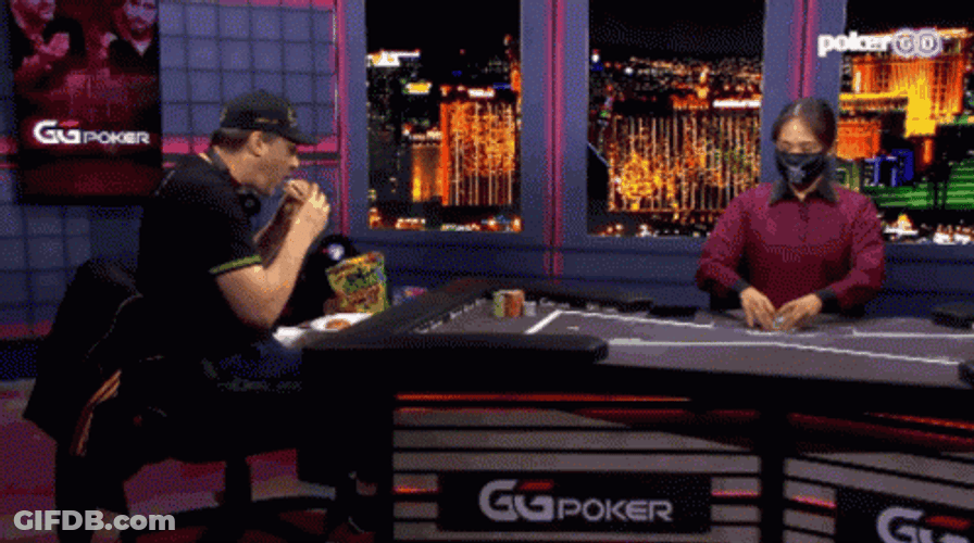 Poker Player Eating Sour Patch Kids GIF