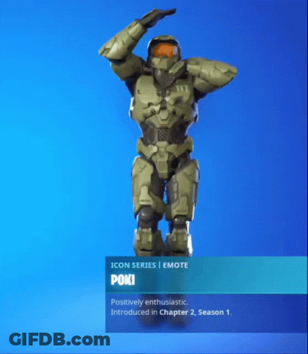 Poki Dancing Blue Background GIF
