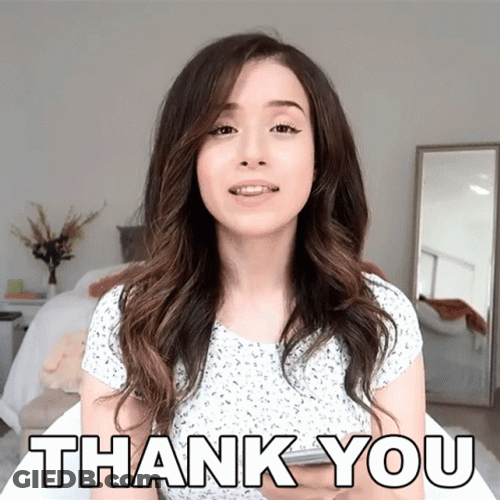 Pokimane Saying Thank You GIF