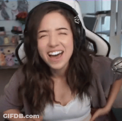 Pokimane Smiling Eyes Closed GIF