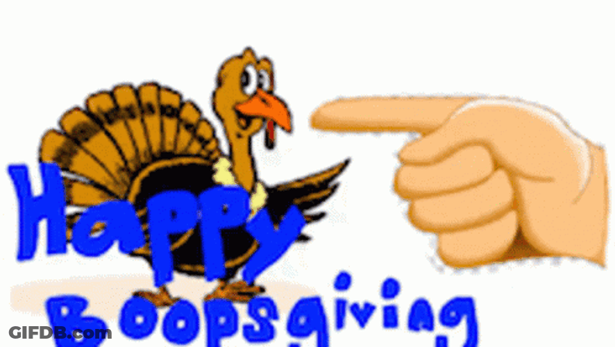 Poking Turkey Animated Thanksgiving GIF