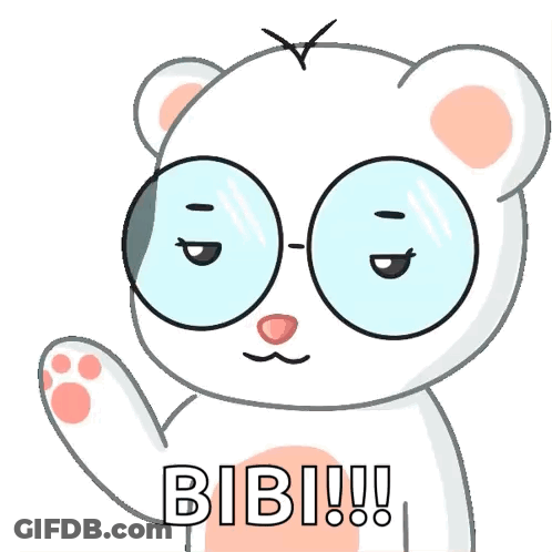 Polar Bear Wearing Glasses Says Bib GIF
