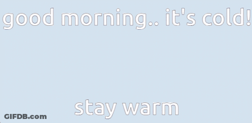 Polar Bear With Good Morning It's Cold Stay Warm GIF