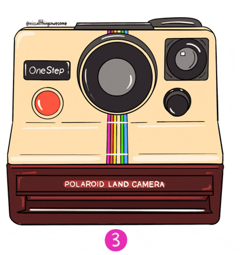 Polaroid Camera Drawing GIF