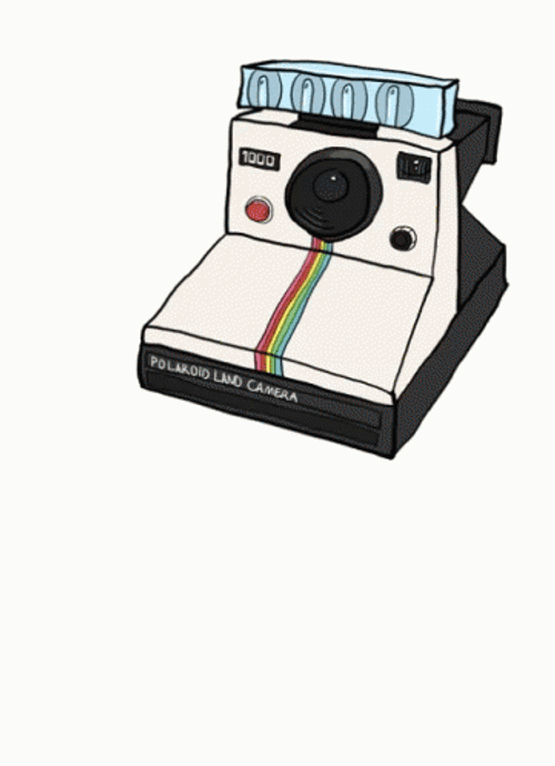 Polaroid Camera Taking A Picture GIF