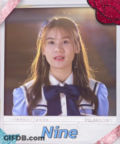 Polaroid Of Girl Named Nine GIF