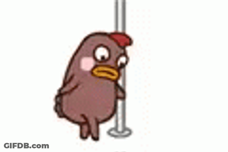 Pole Dancing Chicken GIF